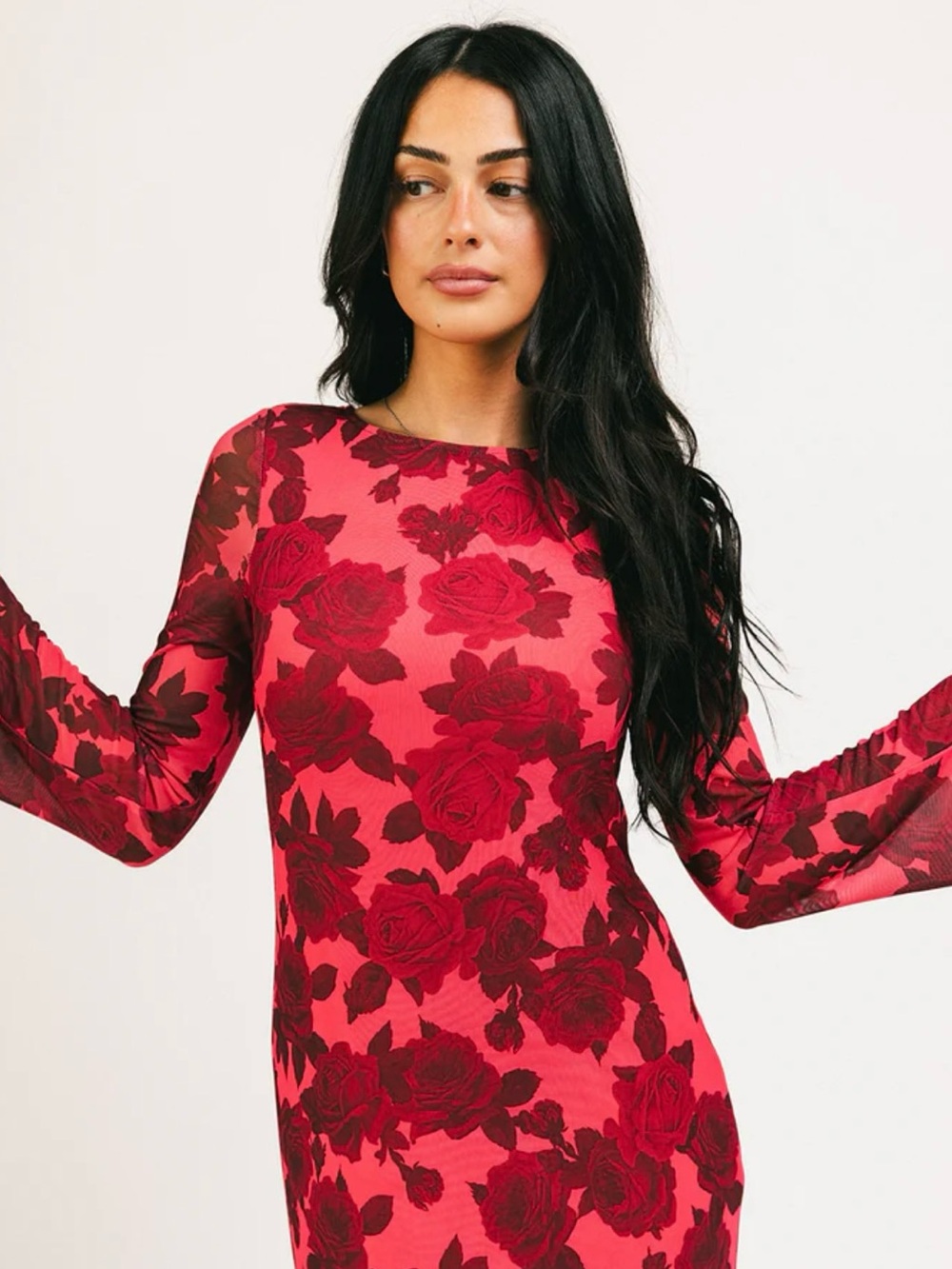 BE RIGHT THERE MESH DRESS - ZOCO